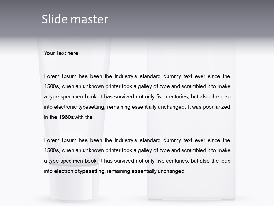 Aftershave Cosmetic Illustration PowerPoint Template