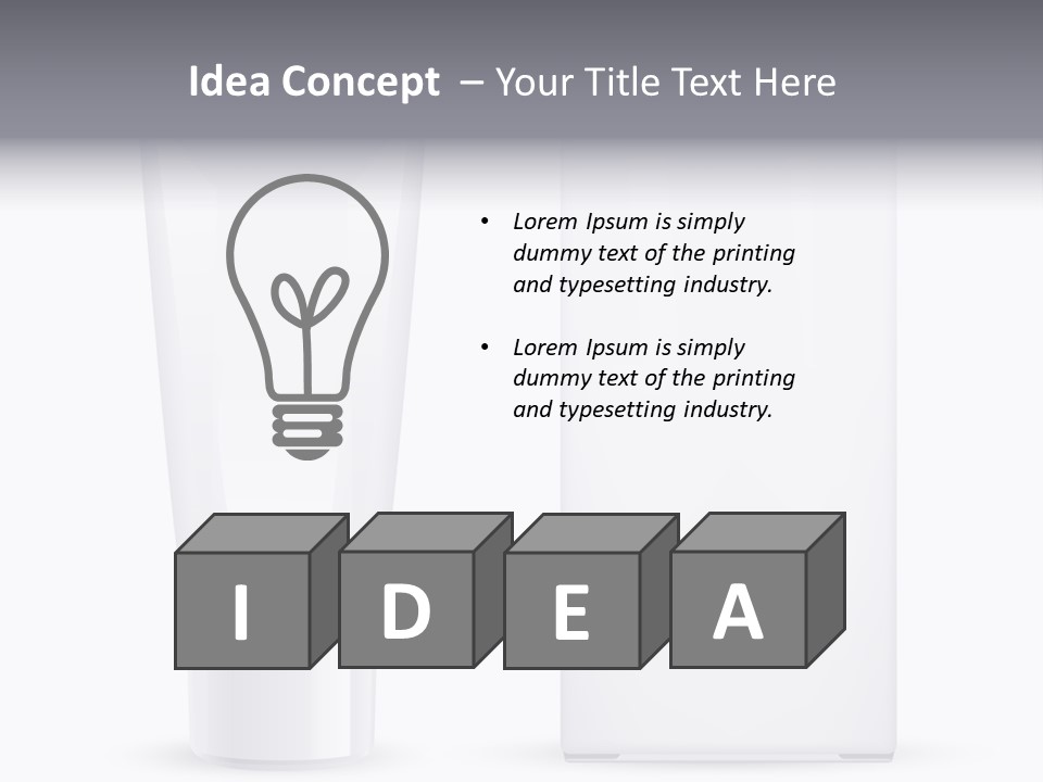 Aftershave Cosmetic Illustration PowerPoint Template