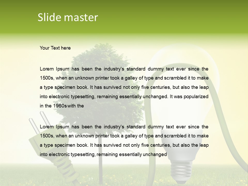 Blume Wald Natur PowerPoint Template