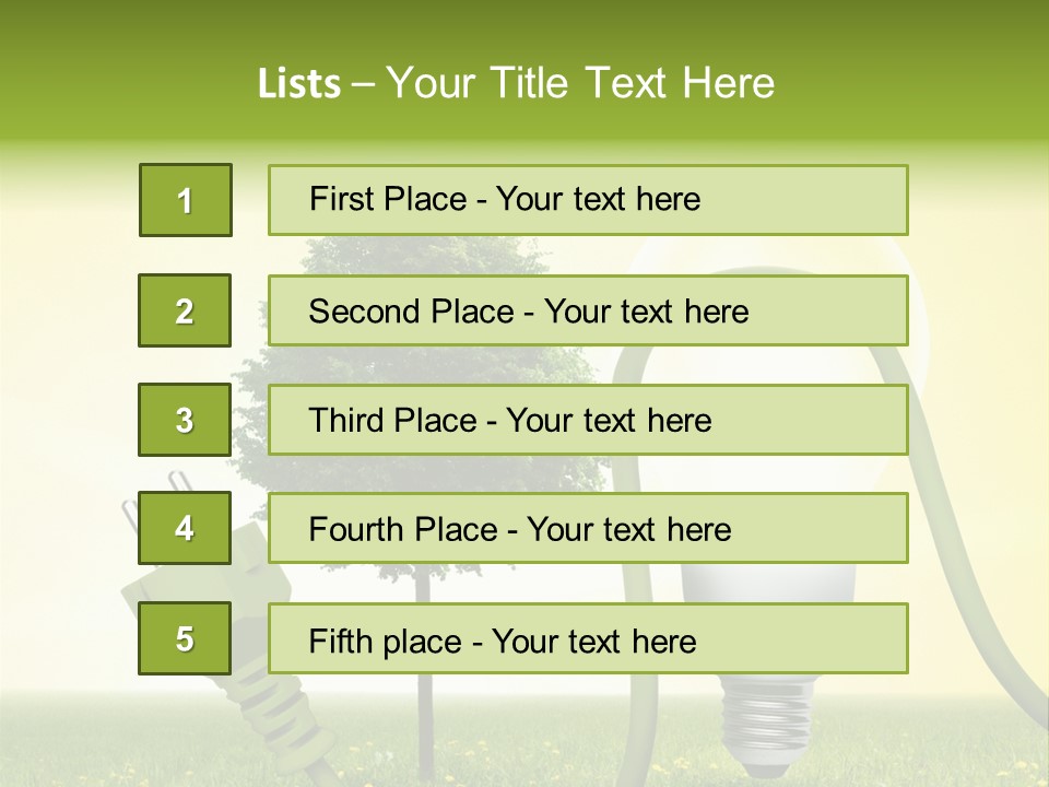 Blume Wald Natur PowerPoint Template