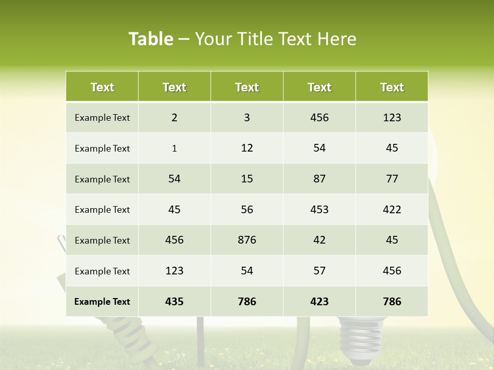 Blume Wald Natur PowerPoint Template