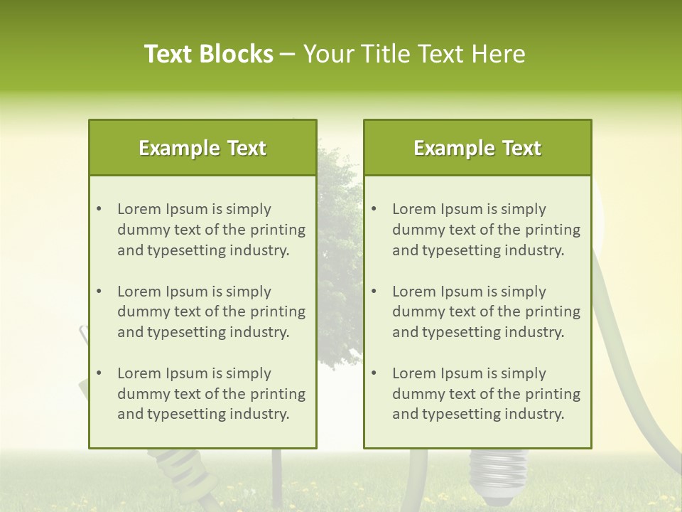 Blume Wald Natur PowerPoint Template