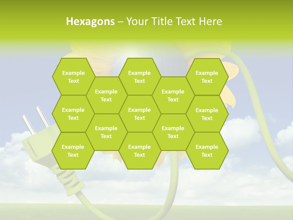 Erneuerbar Blume Wei PowerPoint Template