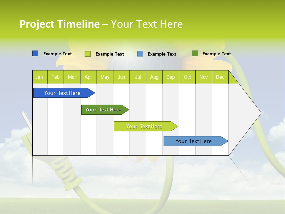 Erneuerbar Blume Wei PowerPoint Template
