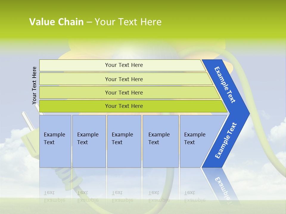 Erneuerbar Blume Wei PowerPoint Template