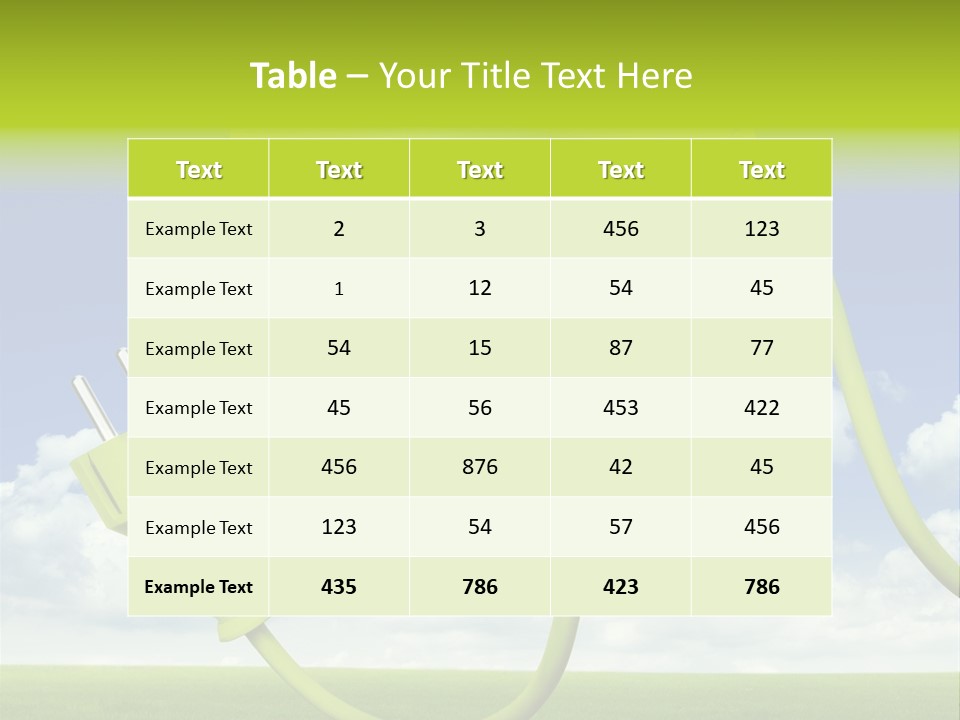 Erneuerbar Blume Wei PowerPoint Template