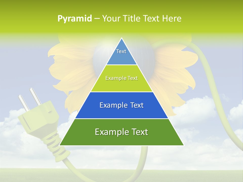 Erneuerbar Blume Wei PowerPoint Template