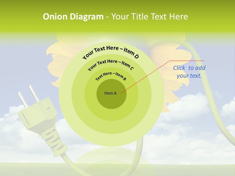 Erneuerbar Blume Wei PowerPoint Template