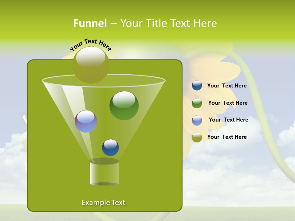Erneuerbar Blume Wei PowerPoint Template