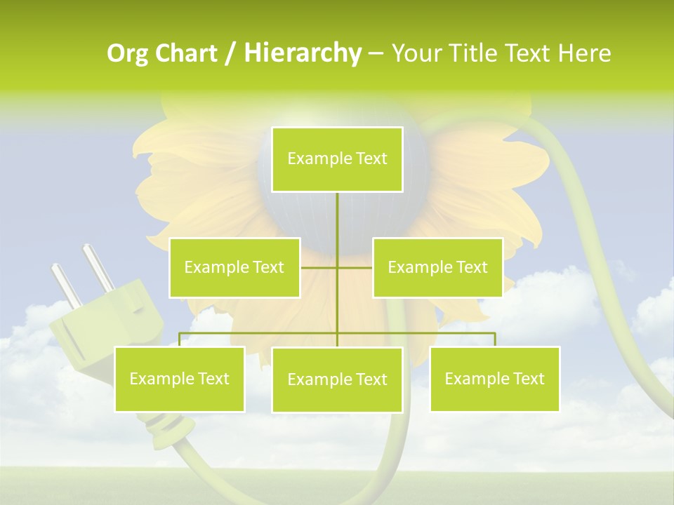 Erneuerbar Blume Wei PowerPoint Template