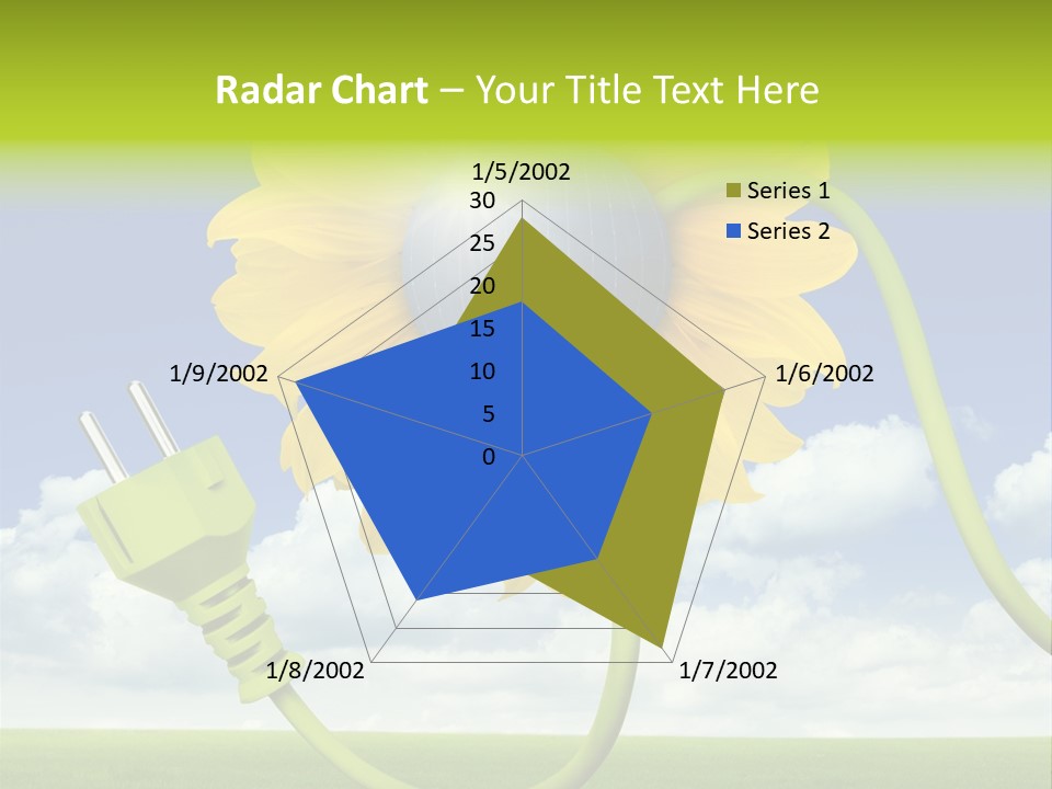 Erneuerbar Blume Wei PowerPoint Template