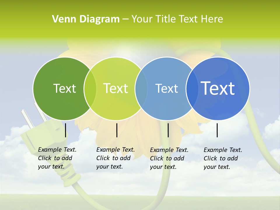 Erneuerbar Blume Wei PowerPoint Template