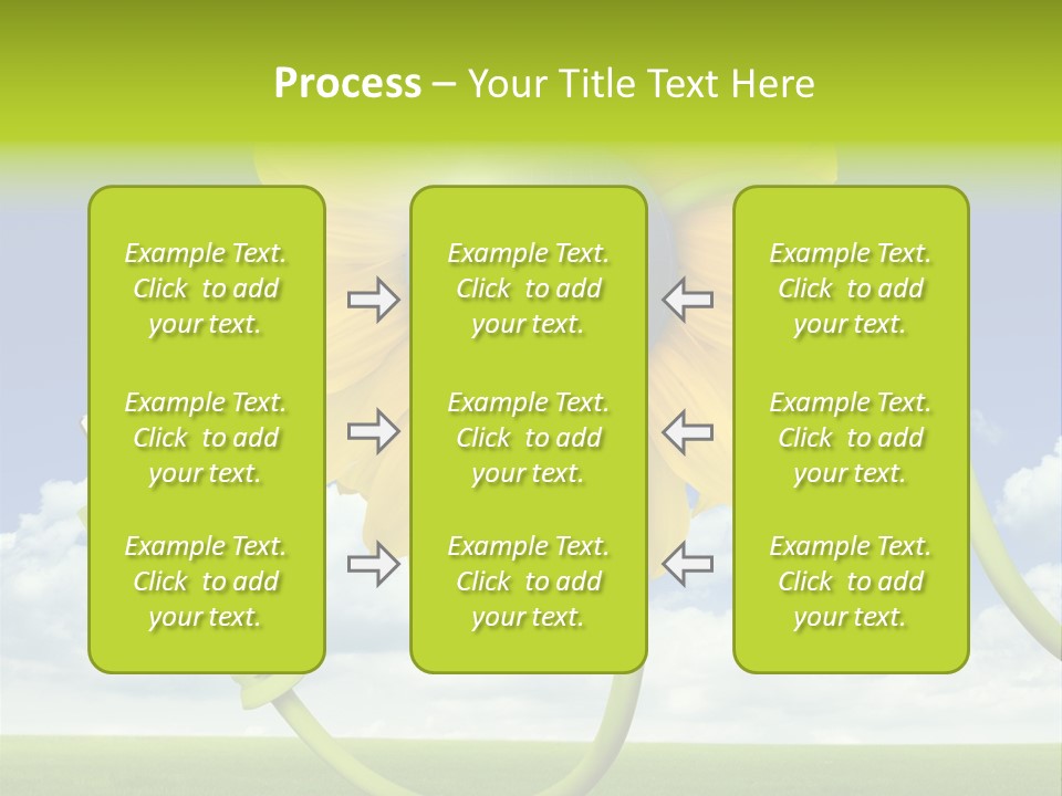 Erneuerbar Blume Wei PowerPoint Template