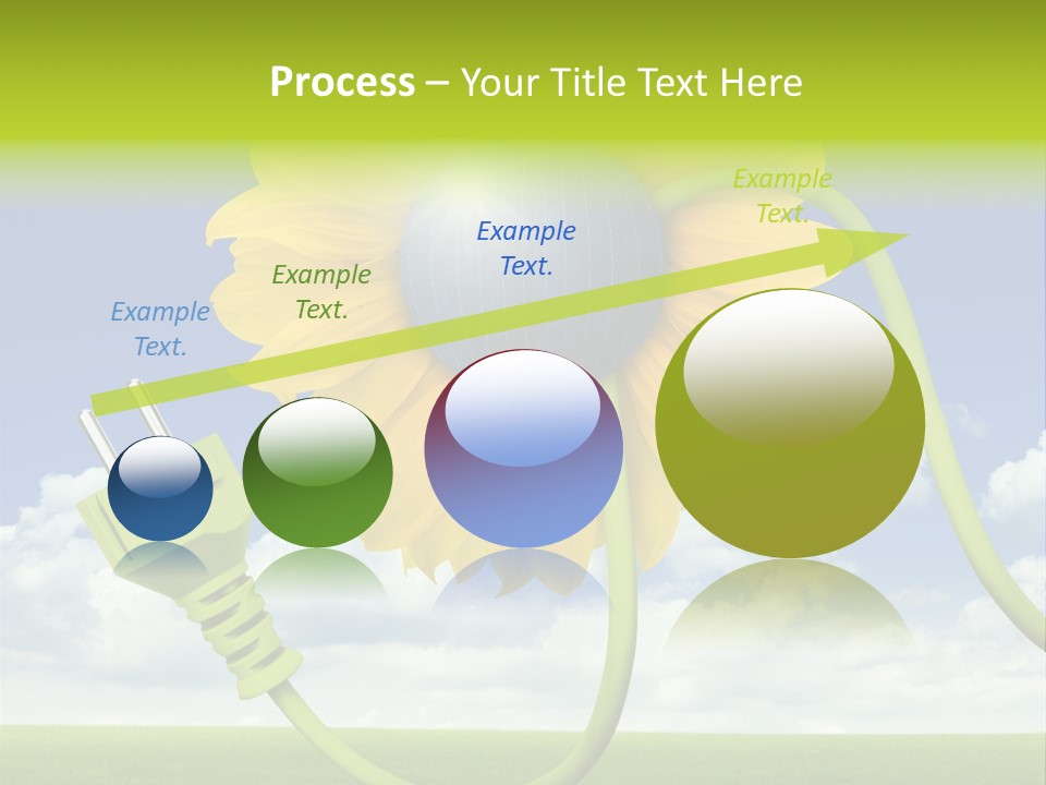 Erneuerbar Blume Wei PowerPoint Template