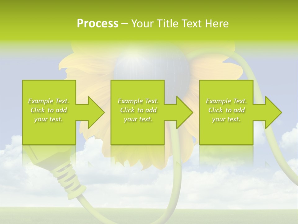 Erneuerbar Blume Wei PowerPoint Template