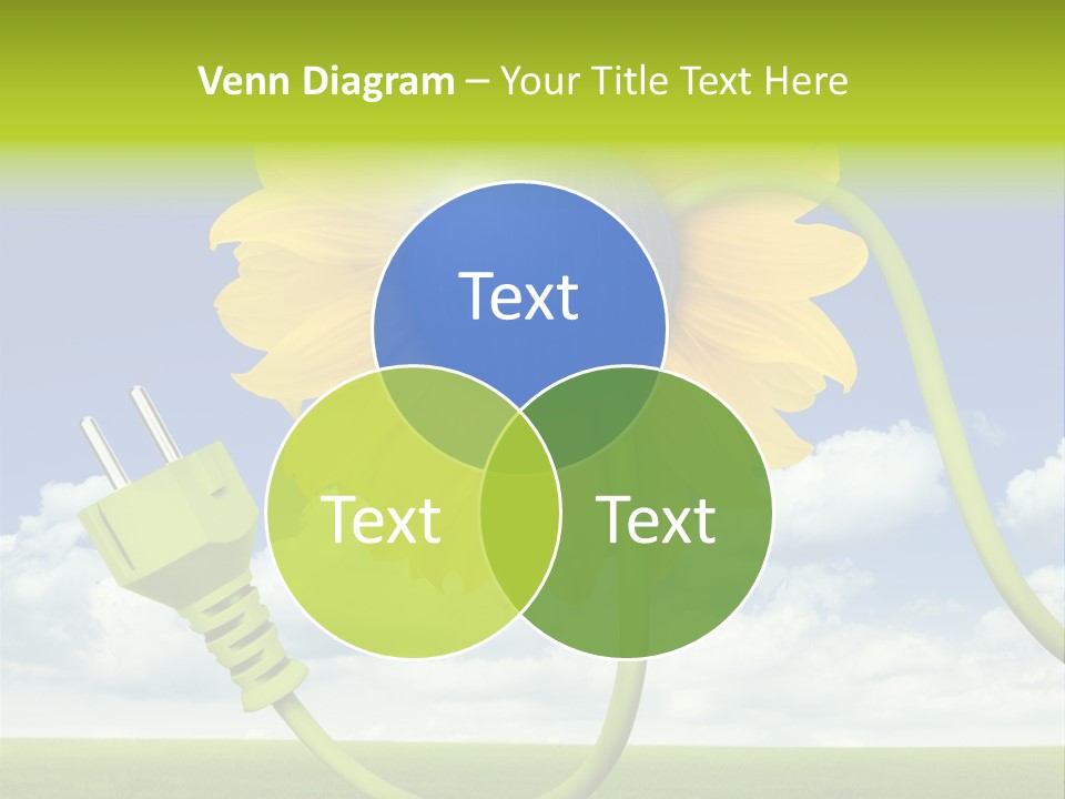 Erneuerbar Blume Wei PowerPoint Template