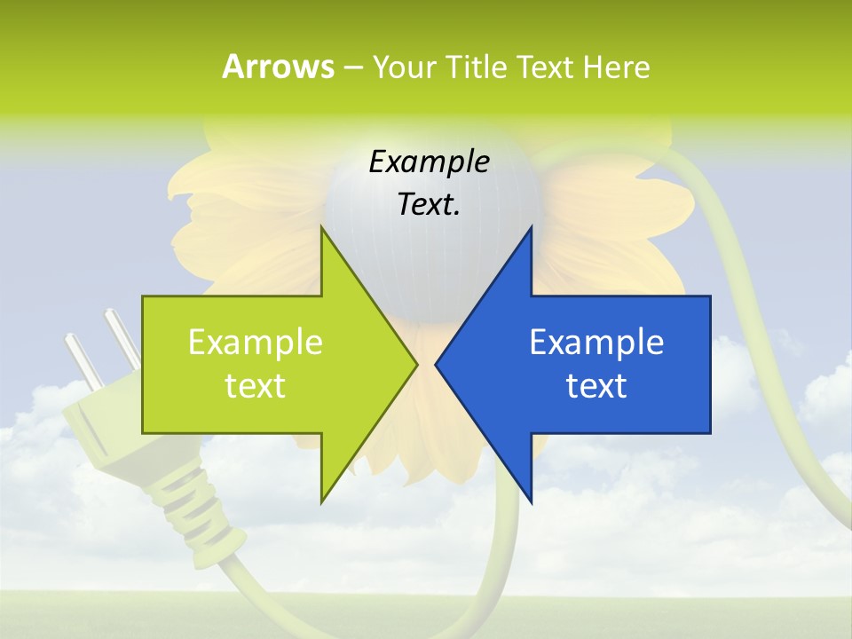 Erneuerbar Blume Wei PowerPoint Template