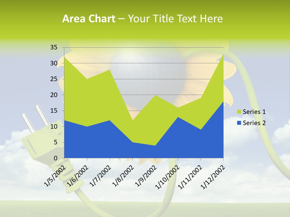 Erneuerbar Blume Wei PowerPoint Template