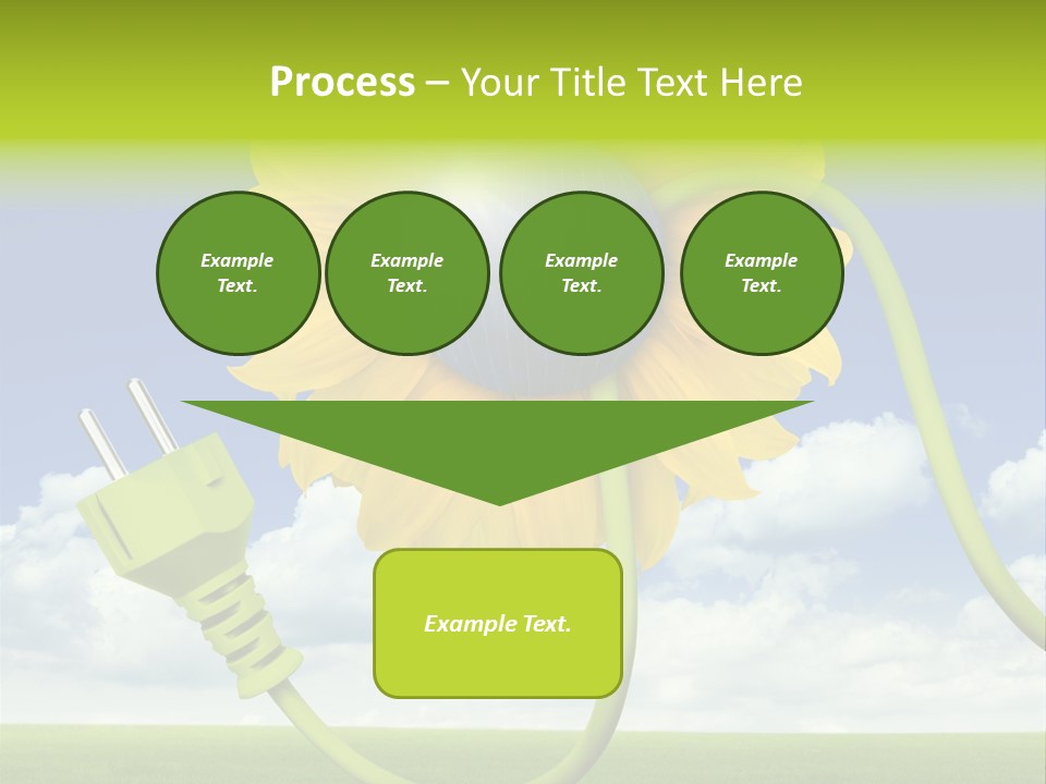 Erneuerbar Blume Wei PowerPoint Template