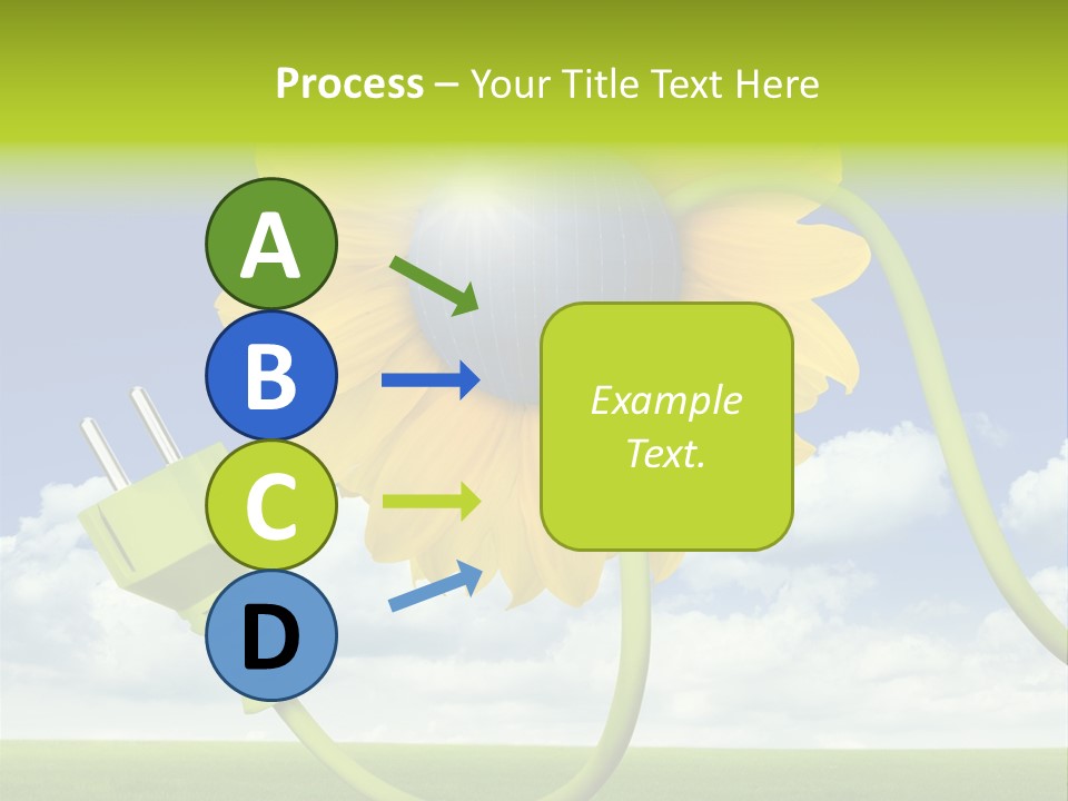 Erneuerbar Blume Wei PowerPoint Template