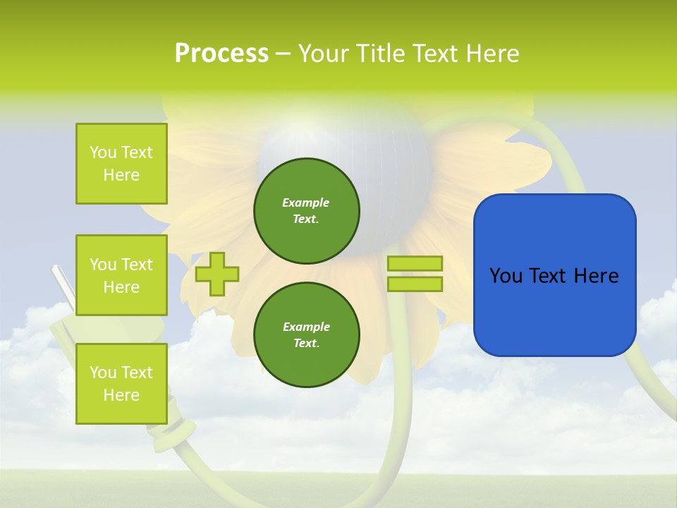 Erneuerbar Blume Wei PowerPoint Template