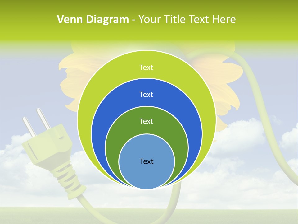 Erneuerbar Blume Wei PowerPoint Template