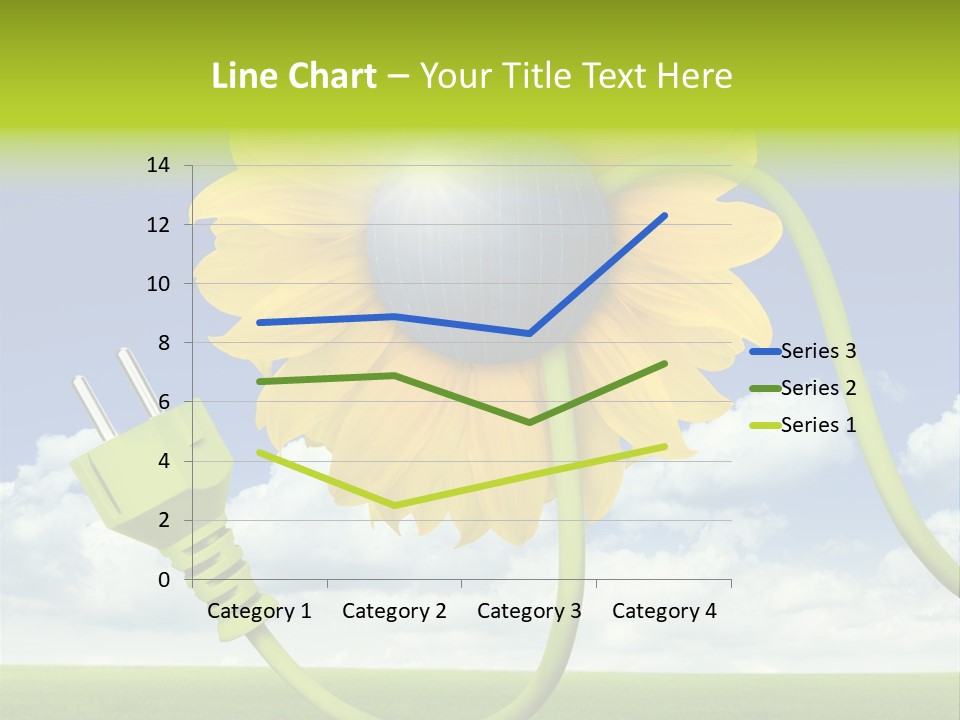 Erneuerbar Blume Wei PowerPoint Template