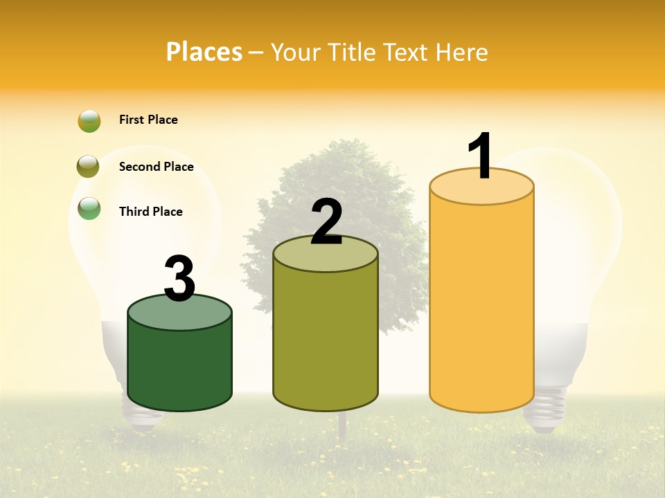 Lampe Schutz Baum PowerPoint Template