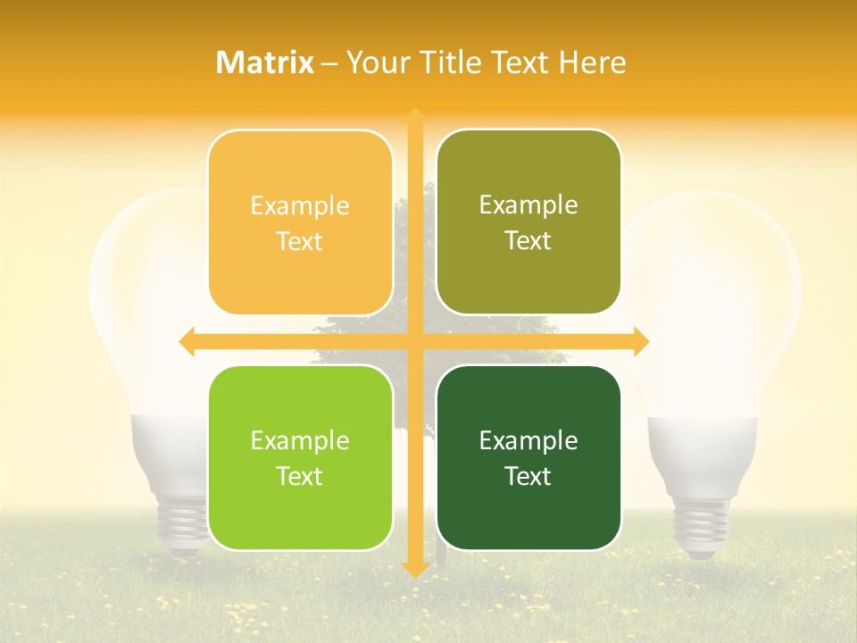 Lampe Schutz Baum PowerPoint Template