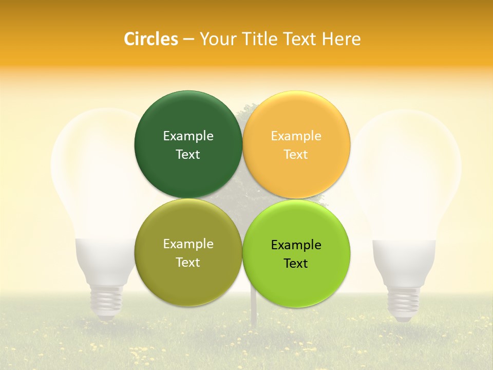 Lampe Schutz Baum PowerPoint Template