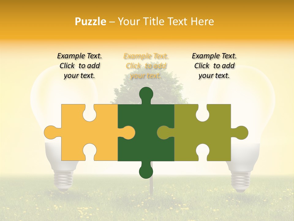 Lampe Schutz Baum PowerPoint Template