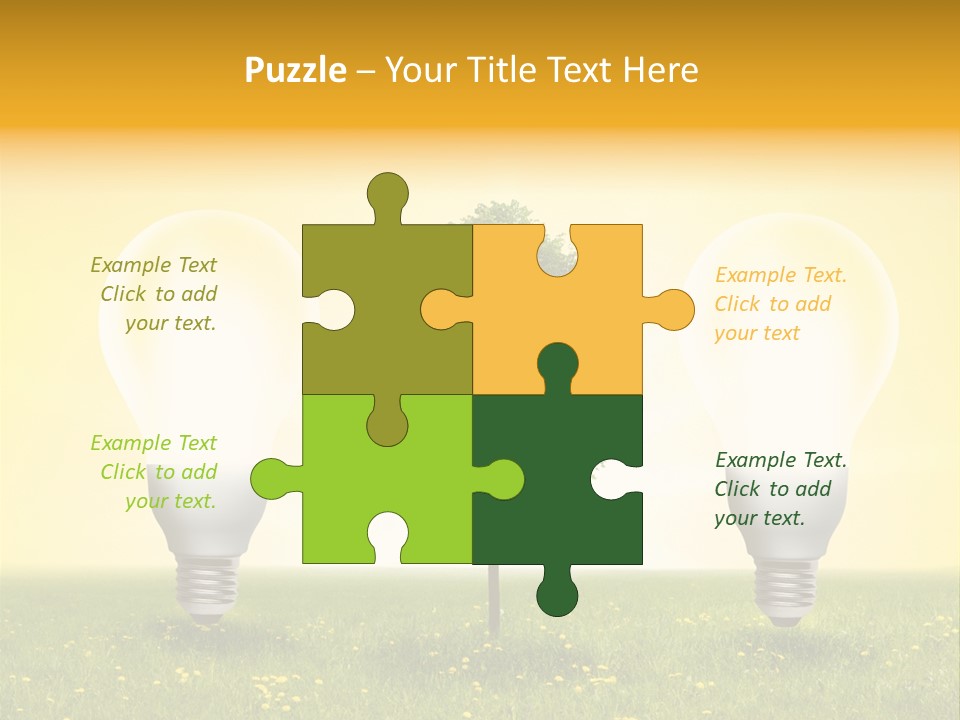 Lampe Schutz Baum PowerPoint Template