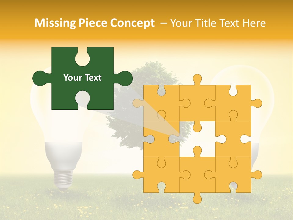 Lampe Schutz Baum PowerPoint Template