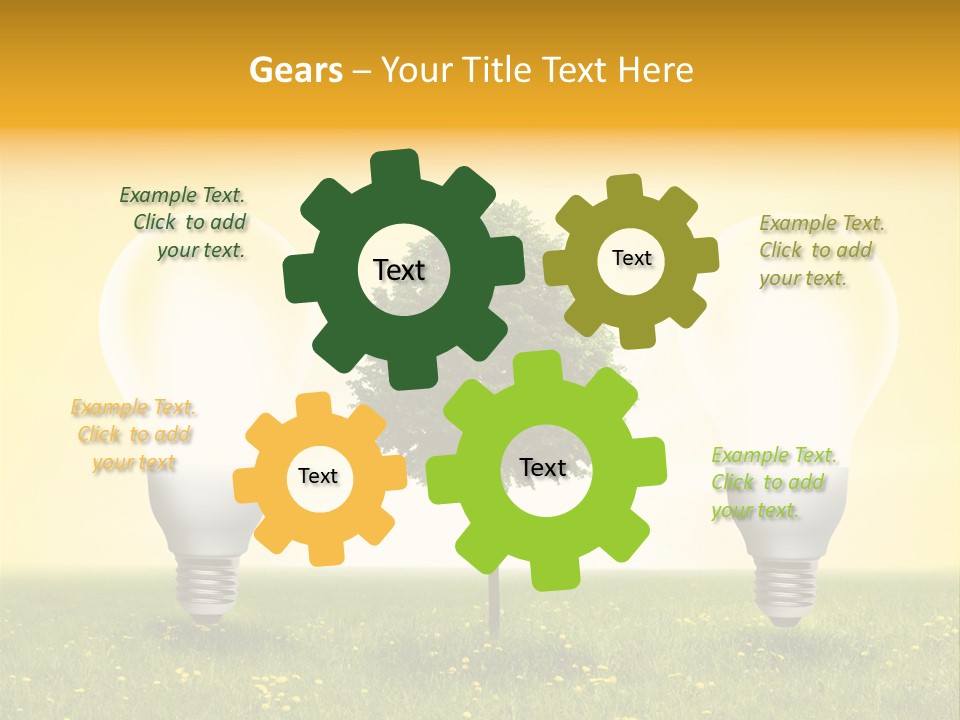 Lampe Schutz Baum PowerPoint Template