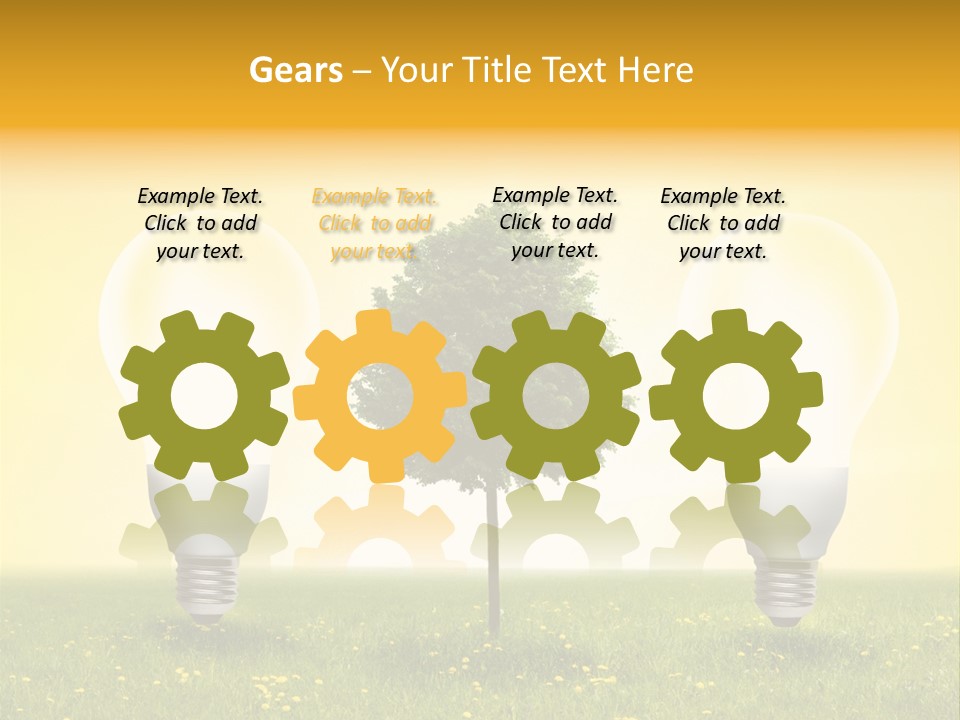 Lampe Schutz Baum PowerPoint Template