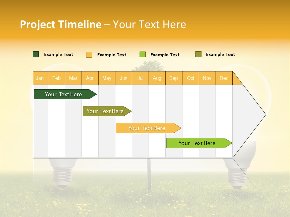 Lampe Schutz Baum PowerPoint Template