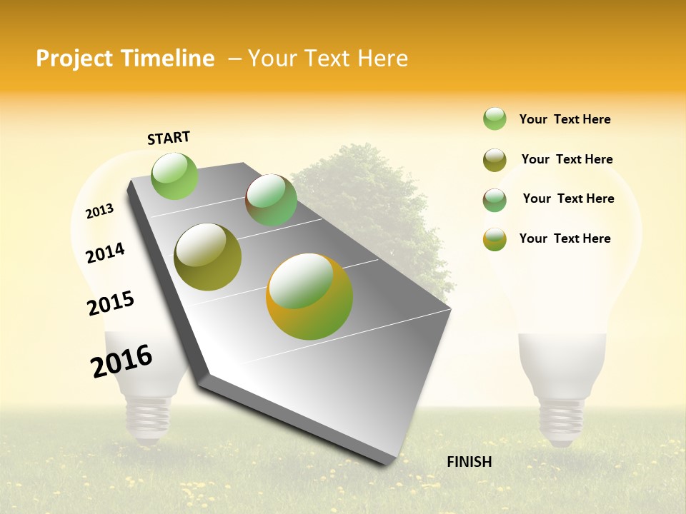Lampe Schutz Baum PowerPoint Template