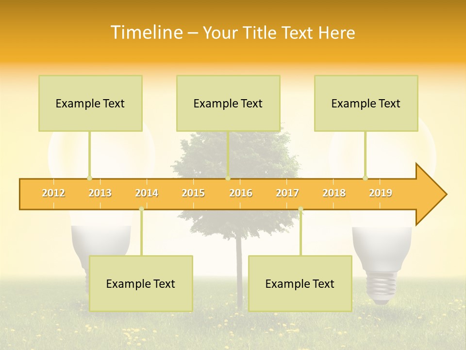 Lampe Schutz Baum PowerPoint Template