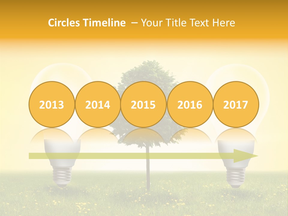 Lampe Schutz Baum PowerPoint Template