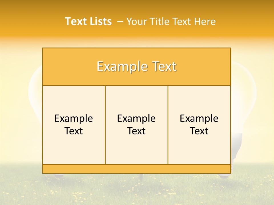 Lampe Schutz Baum PowerPoint Template