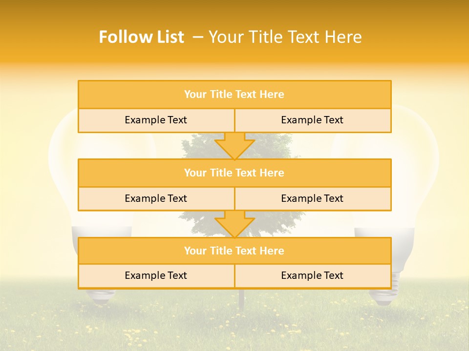 Lampe Schutz Baum PowerPoint Template