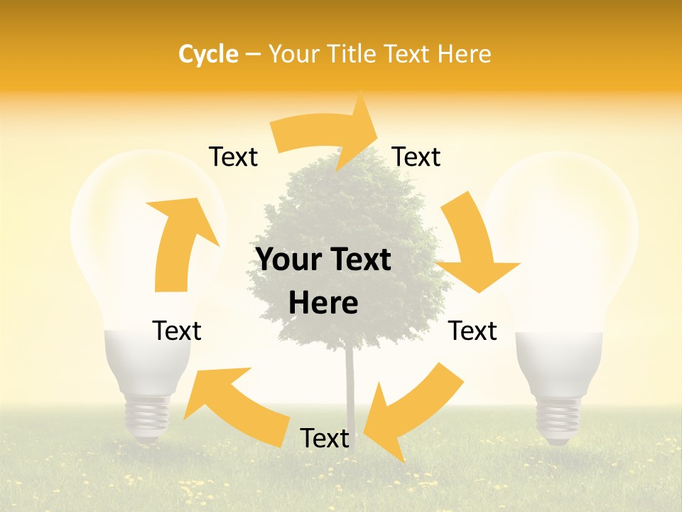 Lampe Schutz Baum PowerPoint Template