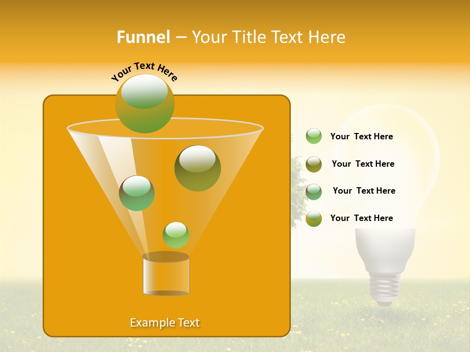 Lampe Schutz Baum PowerPoint Template