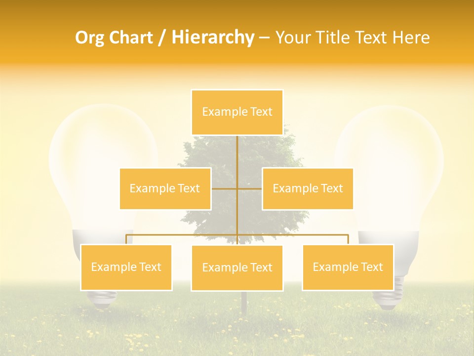 Lampe Schutz Baum PowerPoint Template