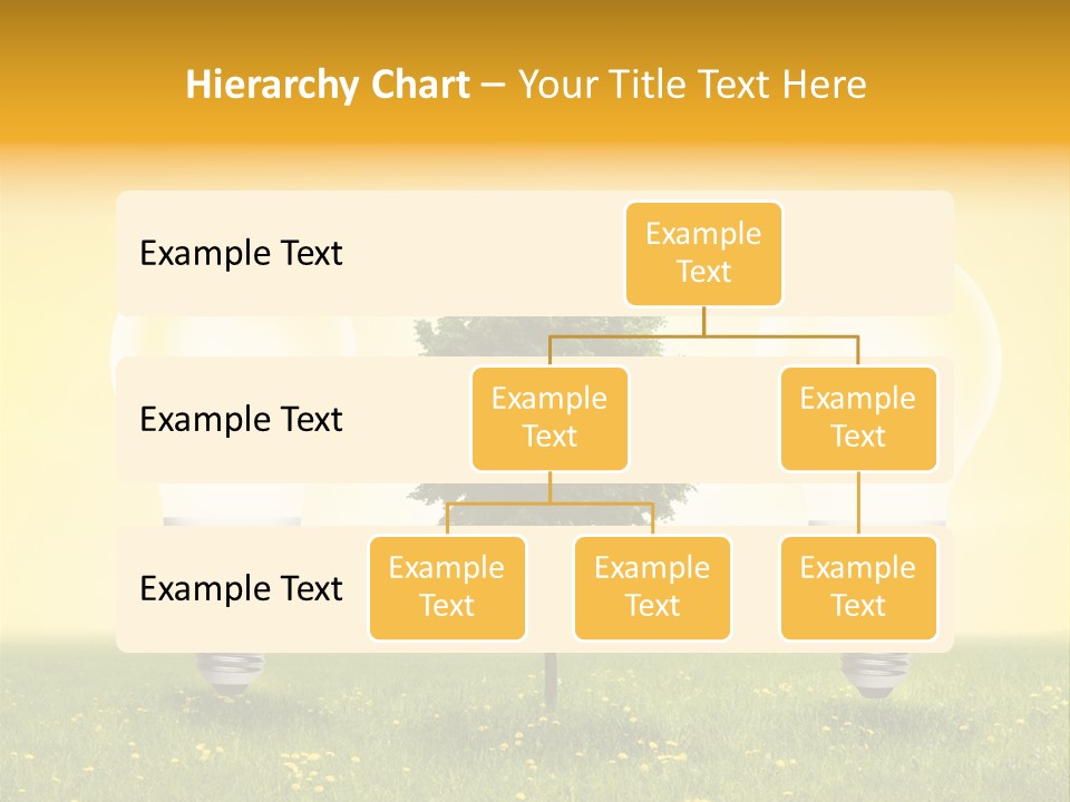 Lampe Schutz Baum PowerPoint Template