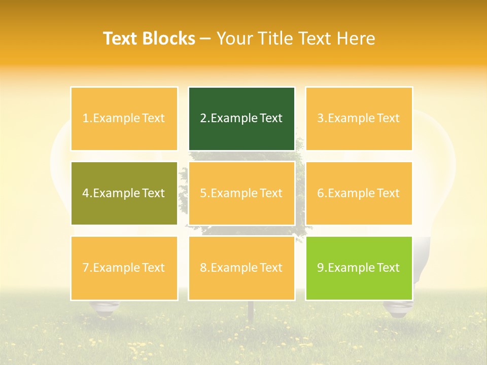 Lampe Schutz Baum PowerPoint Template