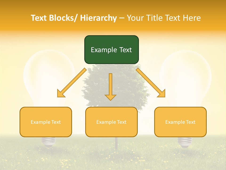 Lampe Schutz Baum PowerPoint Template