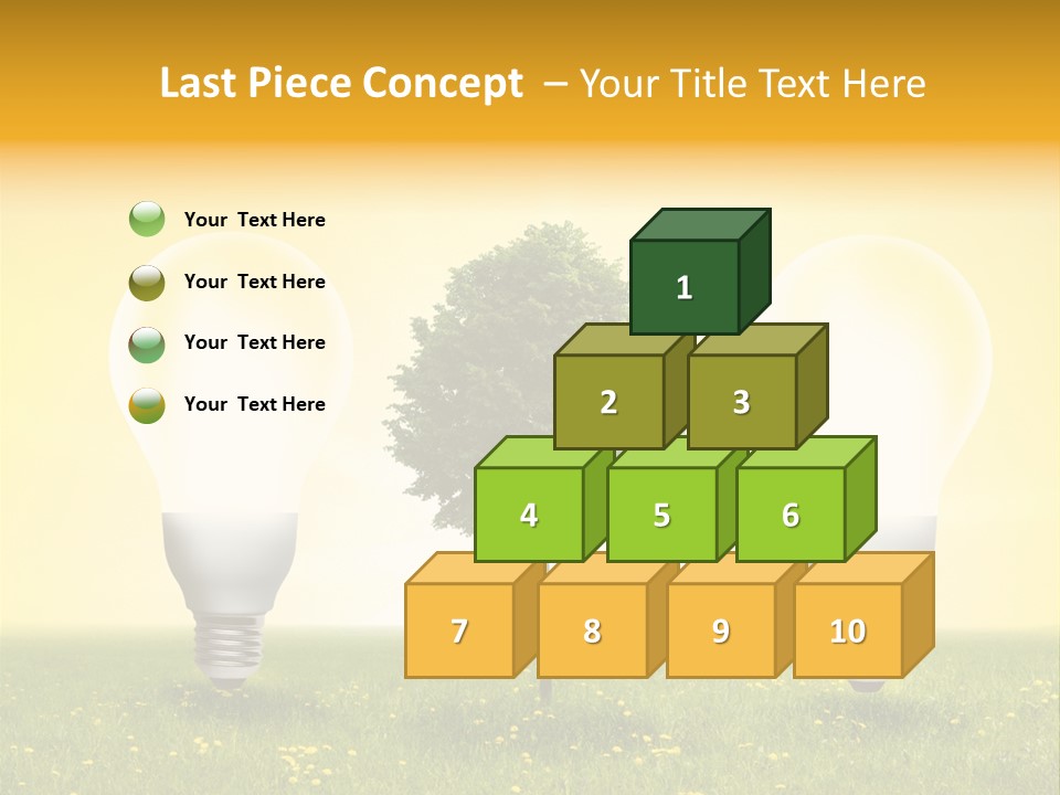 Lampe Schutz Baum PowerPoint Template