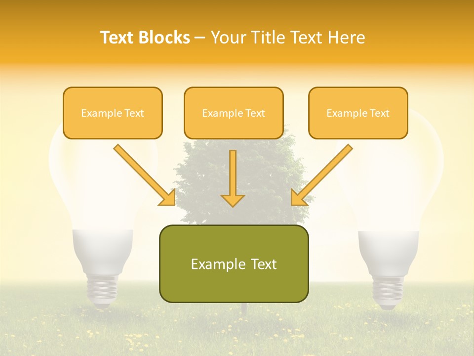 Lampe Schutz Baum PowerPoint Template