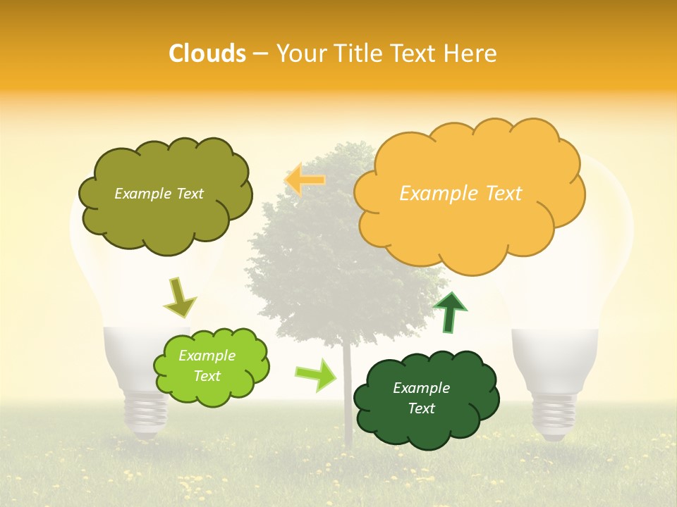 Lampe Schutz Baum PowerPoint Template